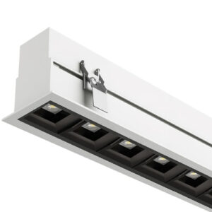 Infinite Pro 854mm Recessed Opticell 11.2W LED warm-white 3000K CRI 80 DALI-2/PUSH White IN IP20 / OUT IP40 1909lm