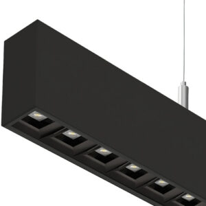Infinite Pro 854mm Suspended Opticell 11.2W LED warm-white 3000K CRI 80 DALI-2/PUSH Black IP20 1909lm